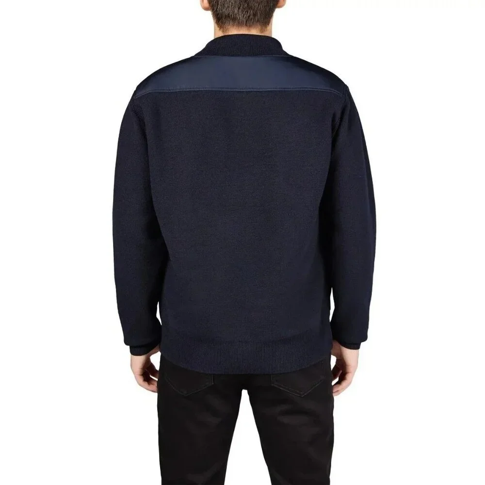 Infinity Linearflex Men's XL Navy Knit & Quilted Full-Zip Jacket G1925